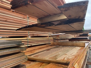 Ca. 31x Douglas Veer en Groef, 18x190mm, lengte 500cm